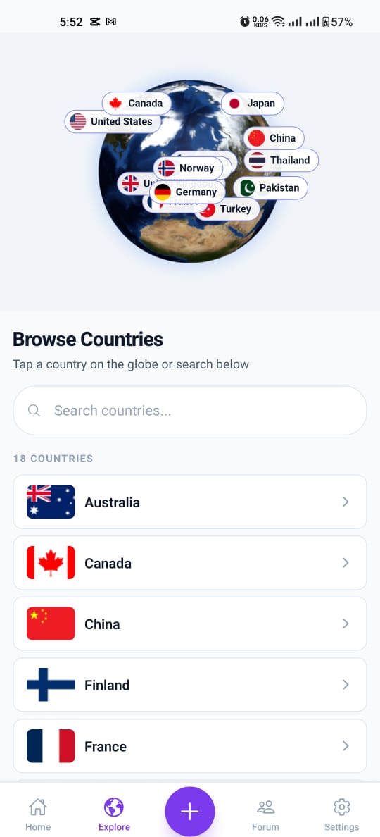 Country Explorer