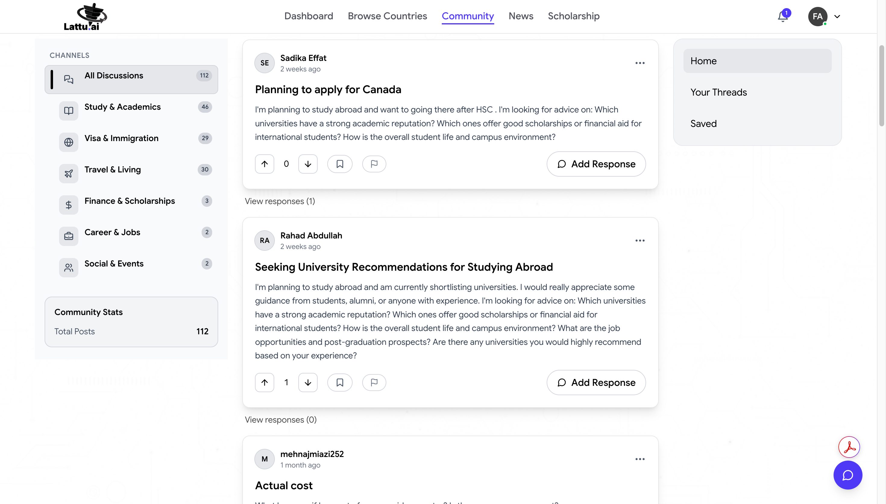 Community Page